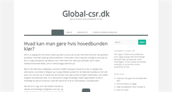 Desktop Screenshot of global-csr.dk